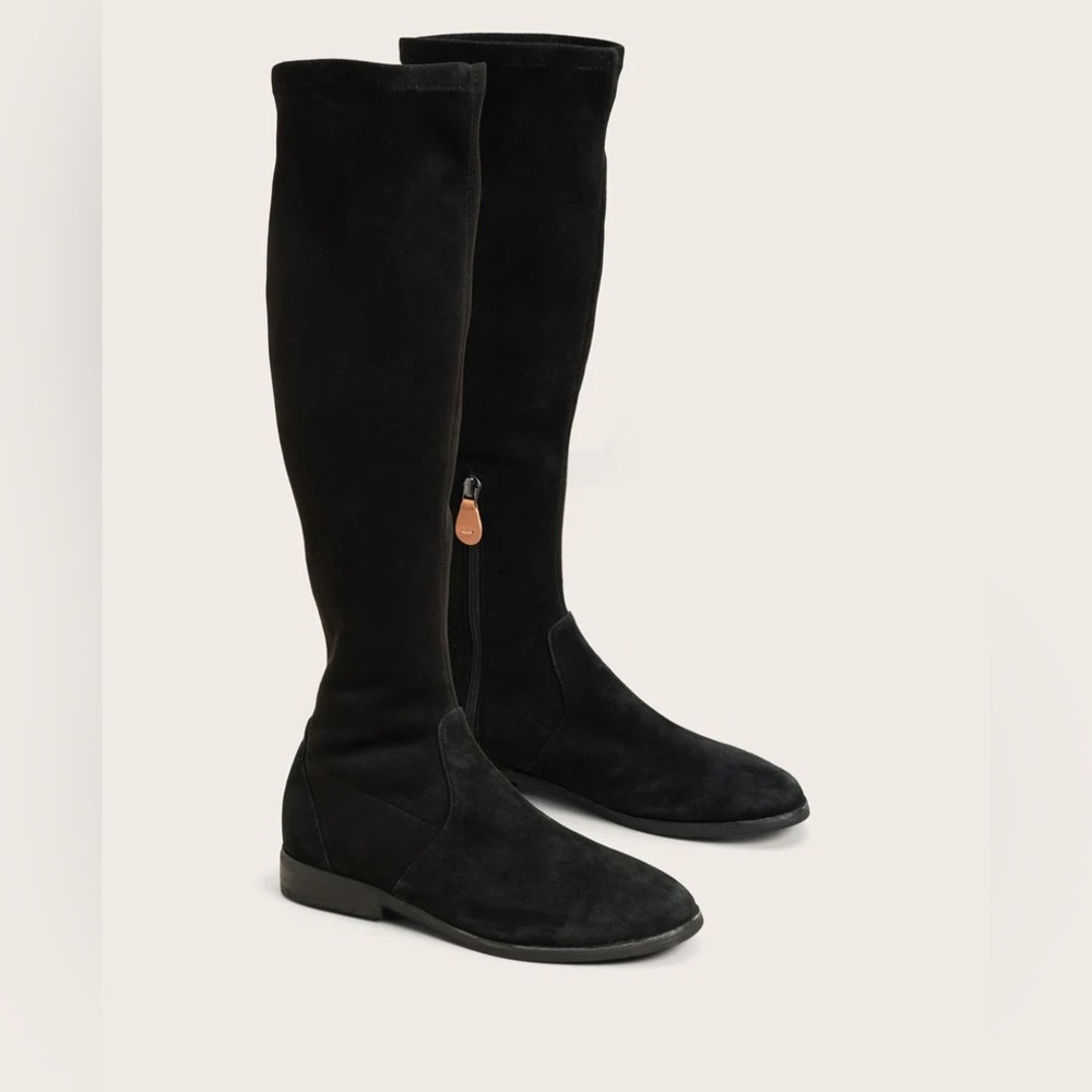 New Kenneth Cole Gentle Souls Emma Stretch Knee High Suede Boots US 7